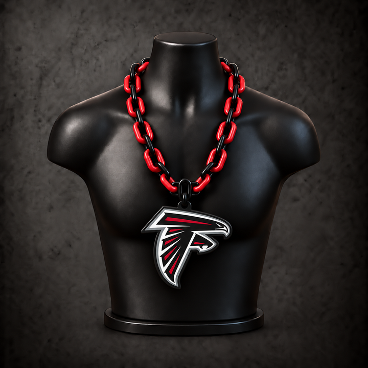 Atlanta Falcons Classic Hype Chain on black display bust