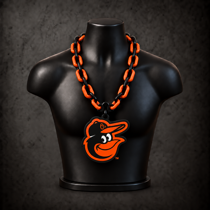 Baltimore Orioles Classic Hype Chain on black display bust
