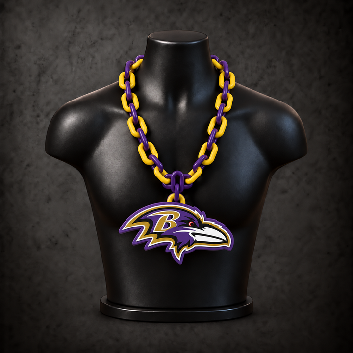 Baltimore Ravens Classic Hype Chain on black display bust