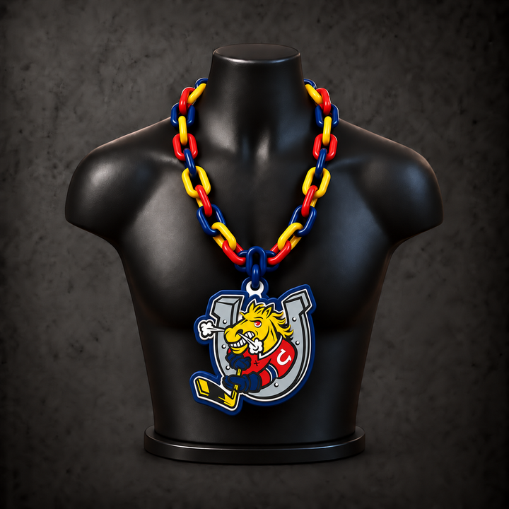 Barrie Colts Classic Hype Chain on black display bust