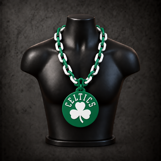 Boston Celtics Classic Hype Chain on black display bust
