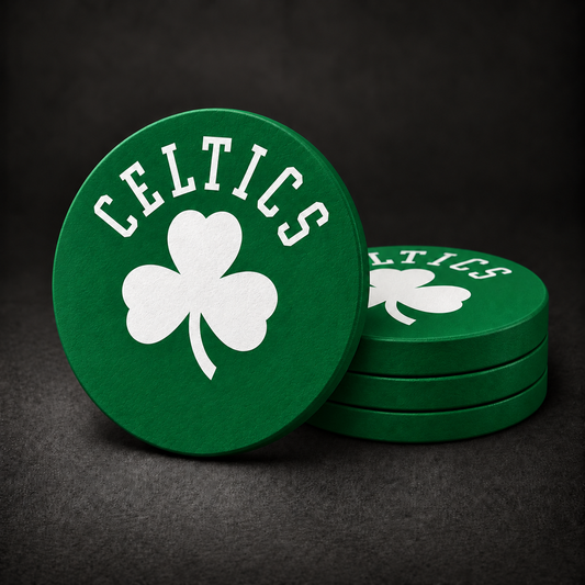 Boston Celtics Drink Coasters – four-pack