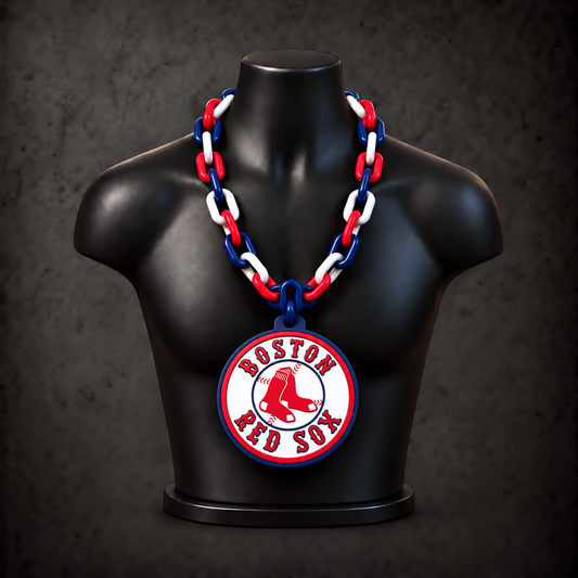Boston Red Sox Classic Hype Chain on black display bust