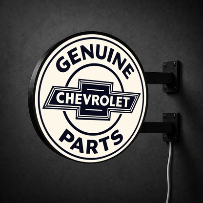 Vintage Chevrolet Parts LED sign — right view