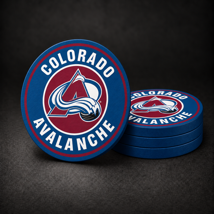 Colorado Avalanche Drink Coasters – four-pack