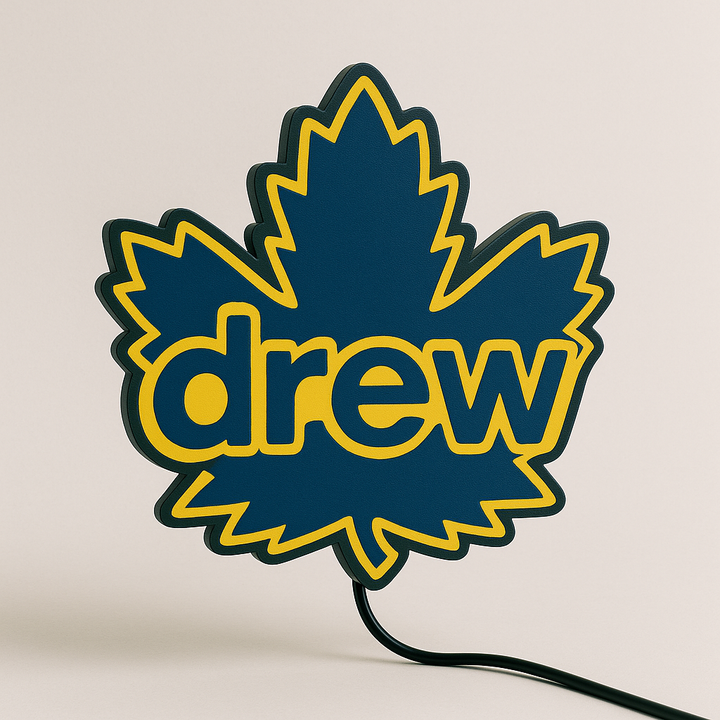 Toronto Maple Leafs x drew house Blue LED Sign