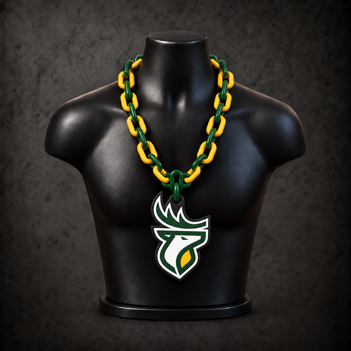 Edmonton Elks Classic Hype Chain — forest green / golden yellow alternating links