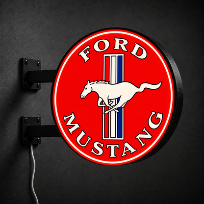 Ford Mustang LED sign — left view