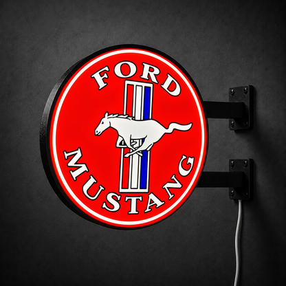 Ford Mustang LED sign — right view