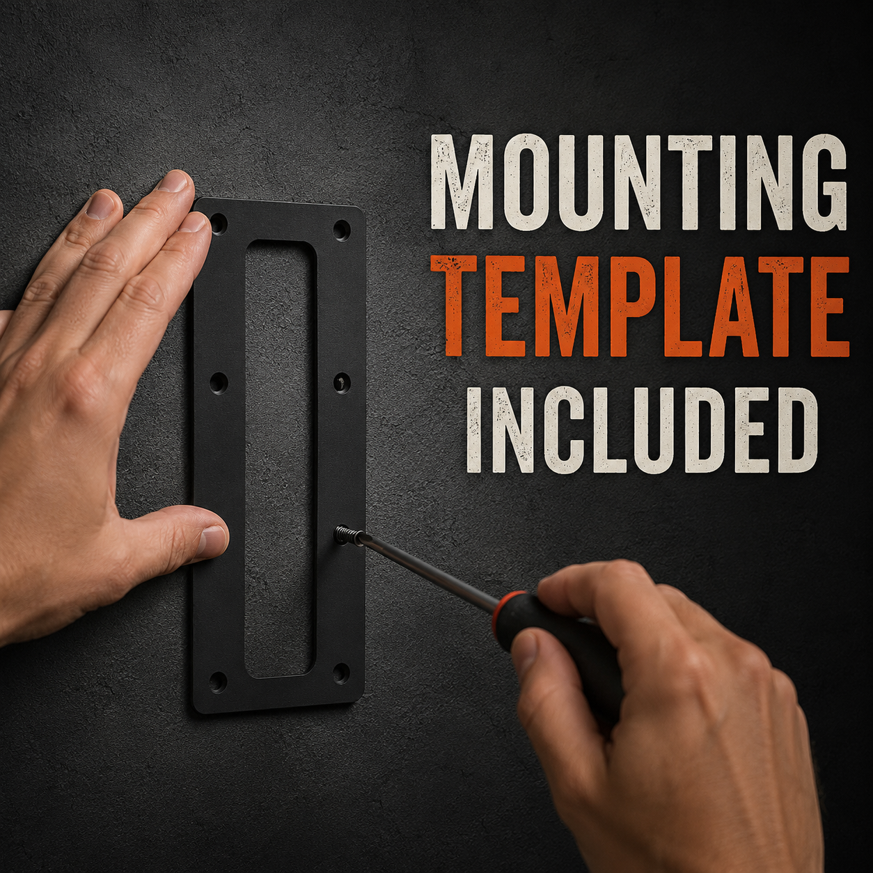 Gas Station LED sign mounting template included