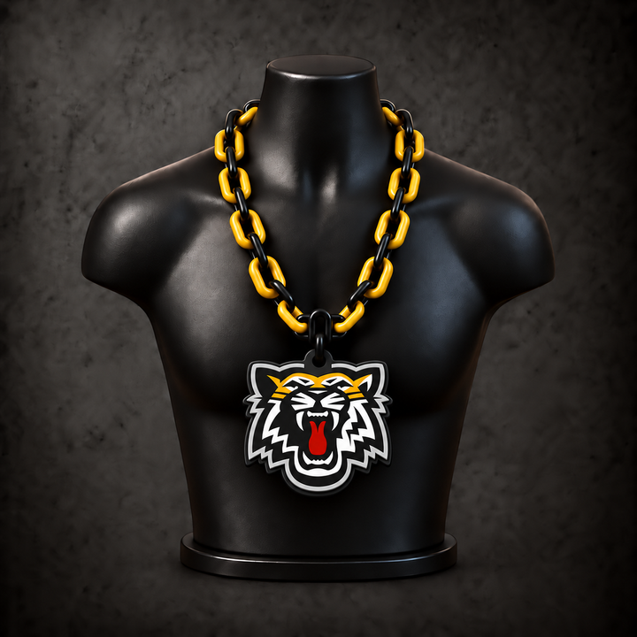 Hamilton Tiger-Cats Classic Hype Chain — black / golden yellow alternating links