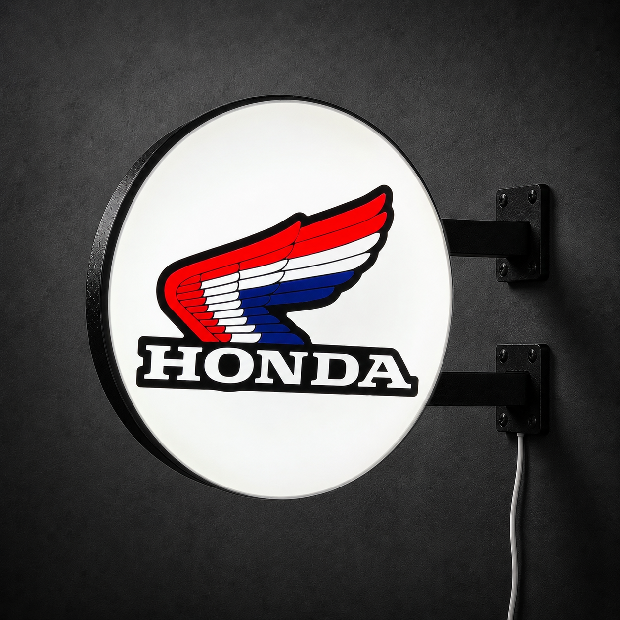 Honda Motorcycles LED sign — right view