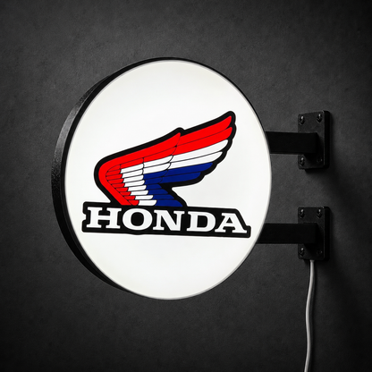 Honda Motorcycles LED sign — right view