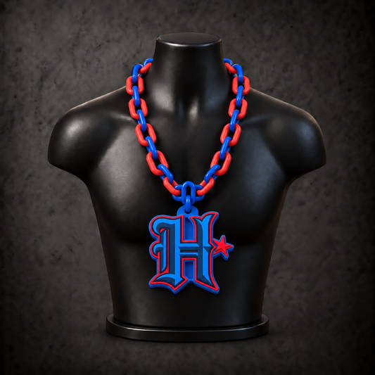 Houston Texans Classic Hype Chain — Houston bright blue / red alternating links