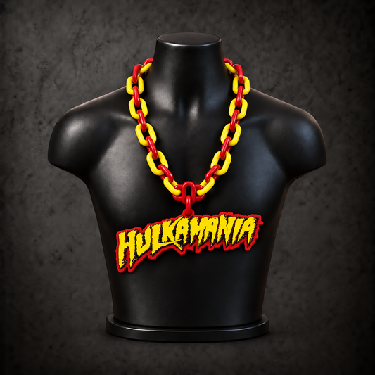 Hulk Hogan Classic Hype Chain — red / bright yellow alternating links