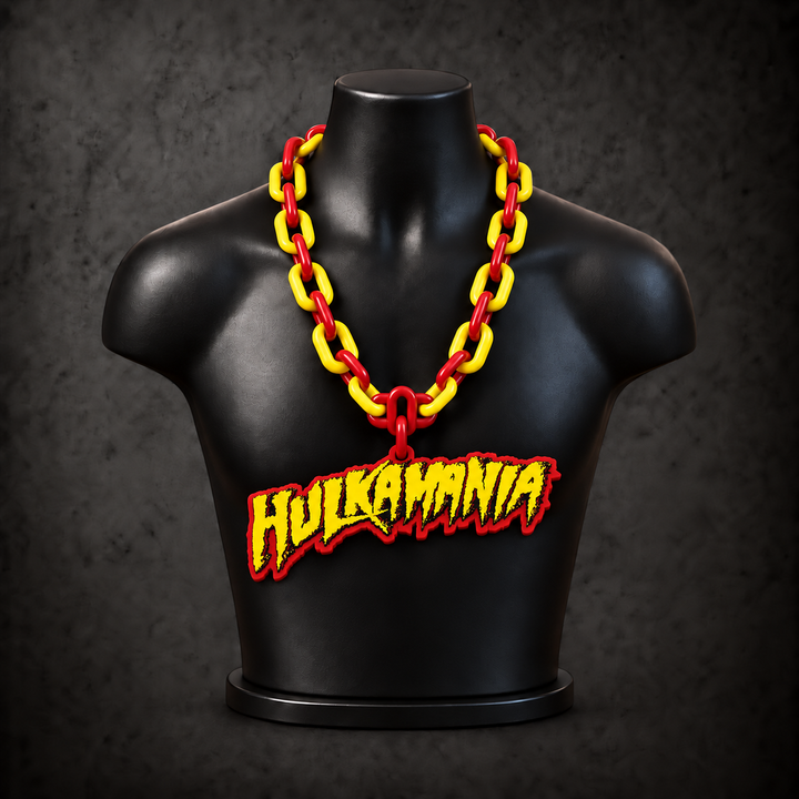 Hulk Hogan Classic Hype Chain — red / bright yellow alternating links