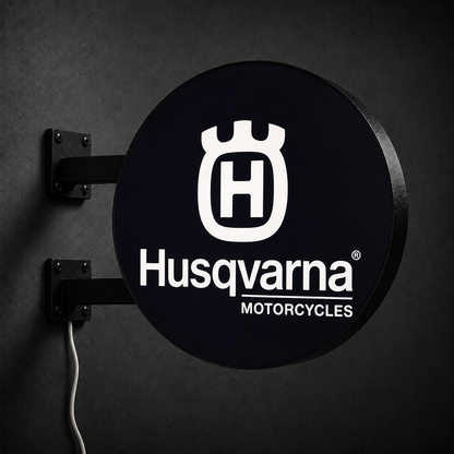 Husqvarna LED sign — left view