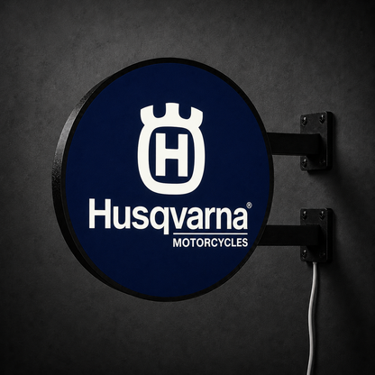 Husqvarna LED sign — right view