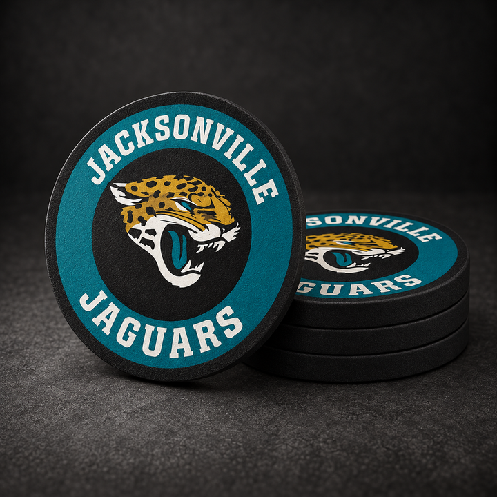 Jacksonville Jaguars Drink Coasters – four-pack