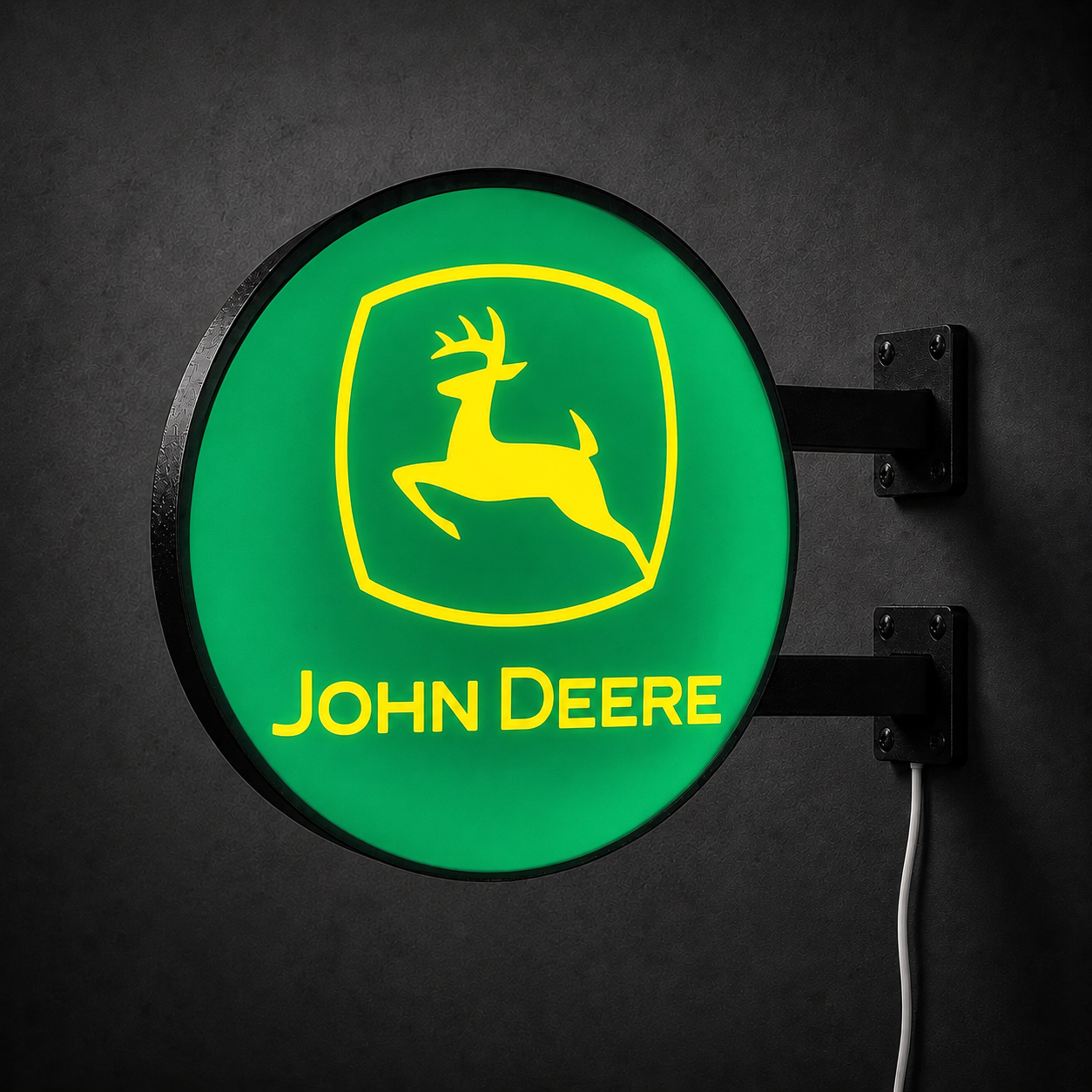 John Deere LED sign — left view