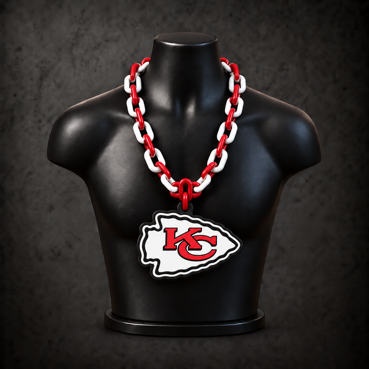 Kansas City Chiefs Classic Hype Chain — red / white alternating links