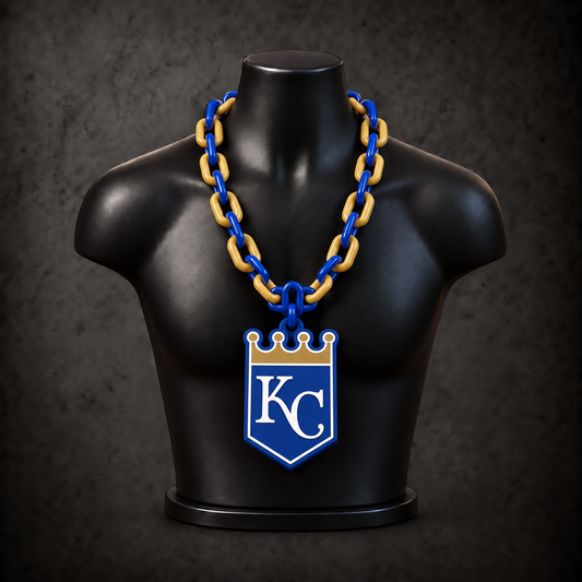 Kansas City Royals Classic Hype Chain — royal blue / gold alternating links