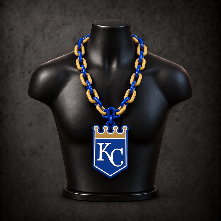 Kansas City Royals Classic Hype Chain — royal blue / gold alternating links