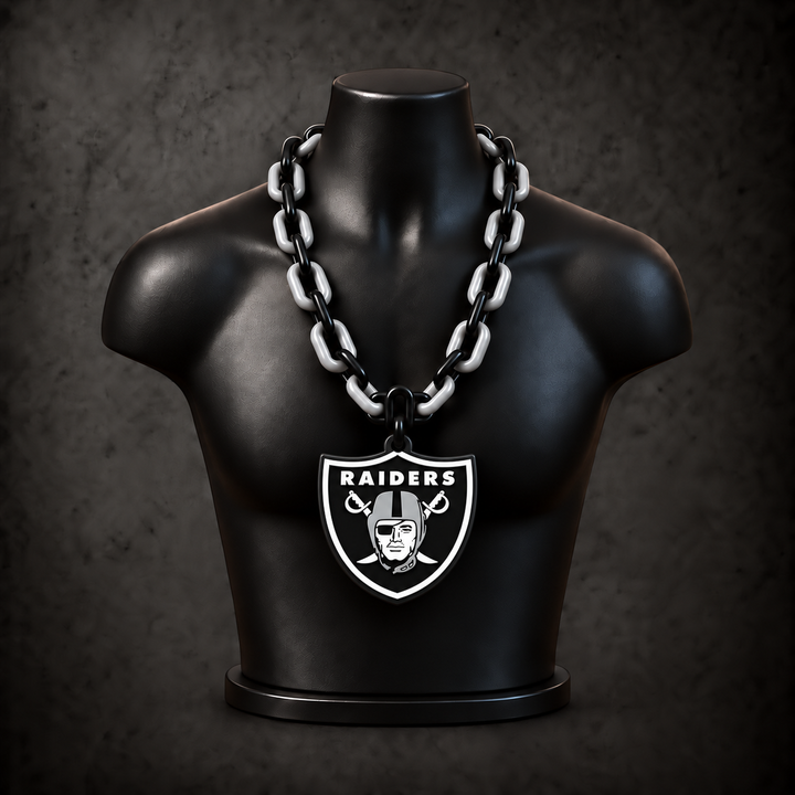 Las Vegas Raiders Classic Hype Chain — black / silver gray alternating links