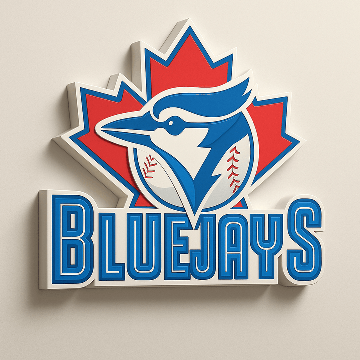 Toronto Blue Jays 90s Retro 3D Wall Plaque - Sign Guy