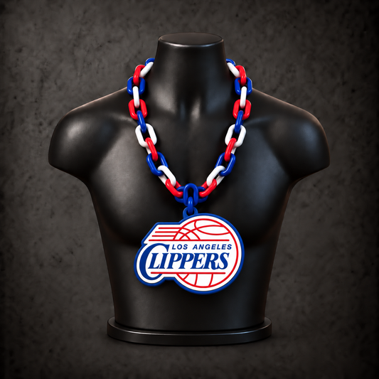 LA Clippers Retro Classic Hype Chain — royal blue / red / white alternating links