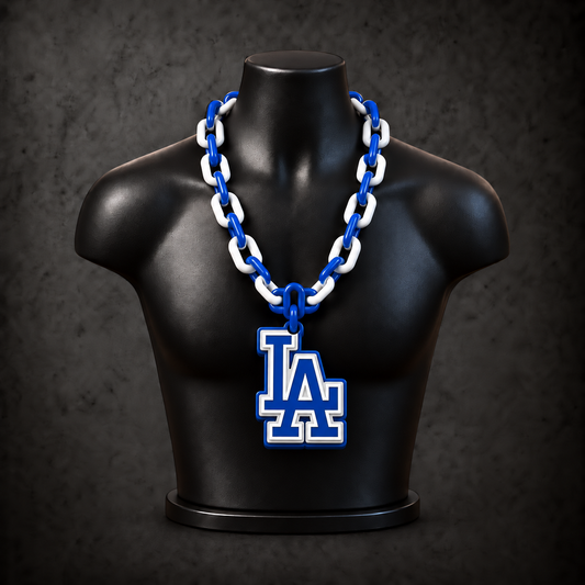 Los Angeles Dodgers Classic Hype Chain — Dodgers royal blue / white alternating links