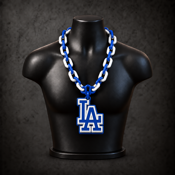 Los Angeles Dodgers Classic Hype Chain — Dodgers royal blue / white alternating links
