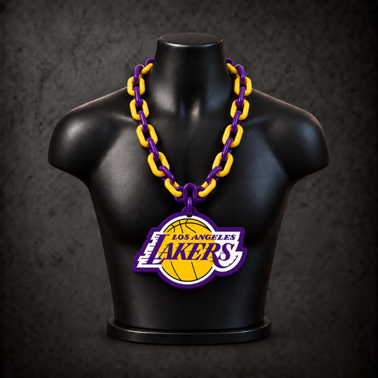 Los Angeles Lakers Classic Hype Chain — deep purple / golden yellow alternating links