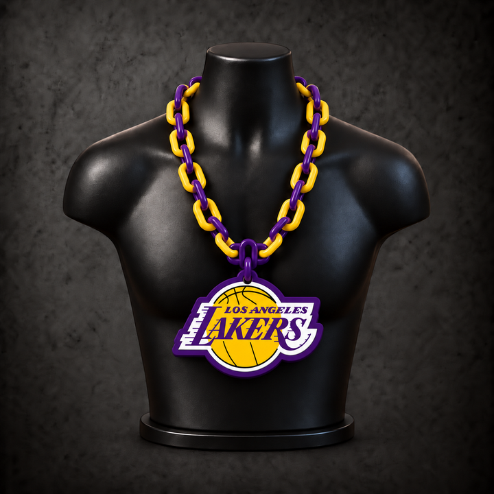 Los Angeles Lakers Classic Hype Chain — deep purple / golden yellow alternating links