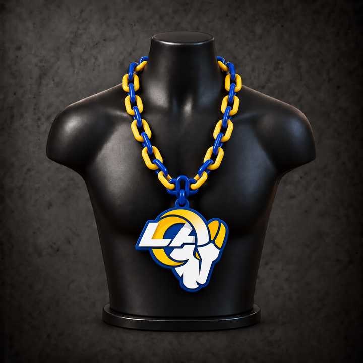 Los Angeles Rams Classic Hype Chain — royal blue / golden yellow alternating links