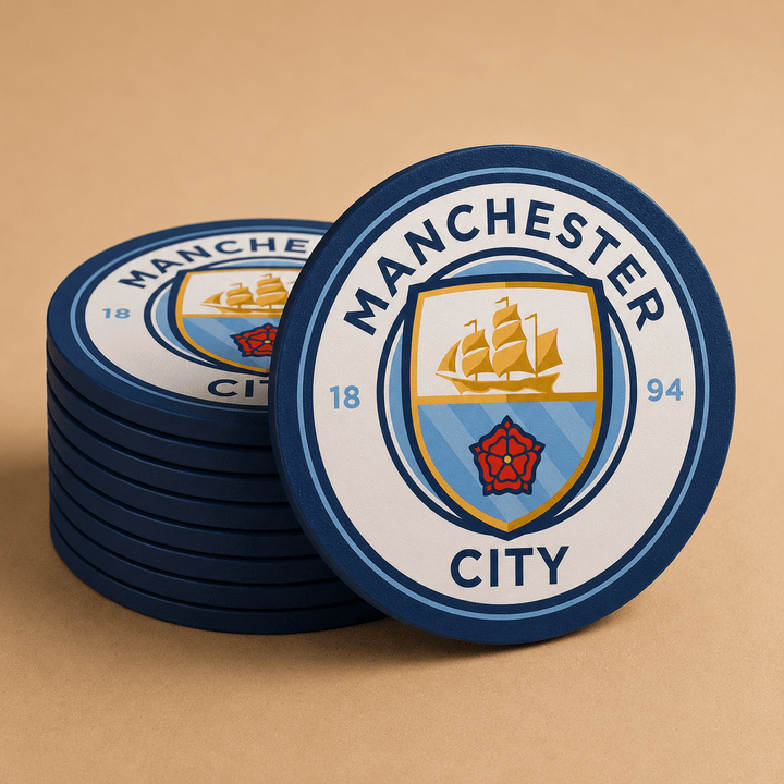 Manchester City Drink Coaster Set - Sign Guy