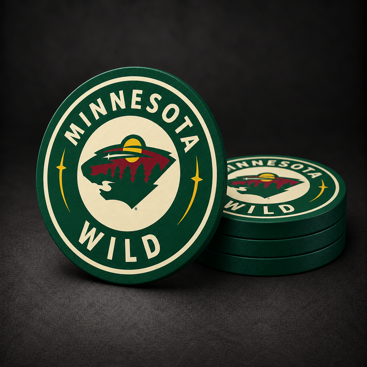 Minnesota Wild Drink Coasters – four-pack