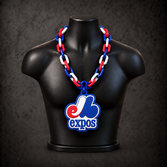 Montreal Expos Retro Classic Hype Chain — royal blue / red / white alternating links