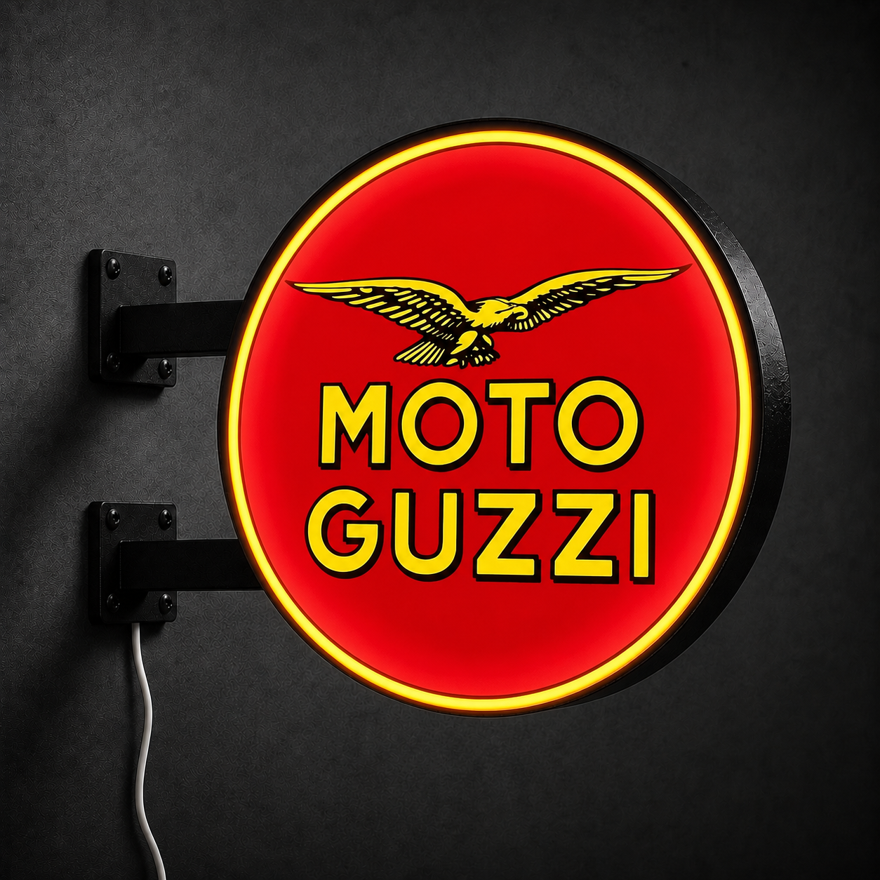 Moto Guzzi LED sign — right view
