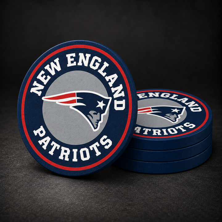 New England Patriots Drink Coasters – four-pack