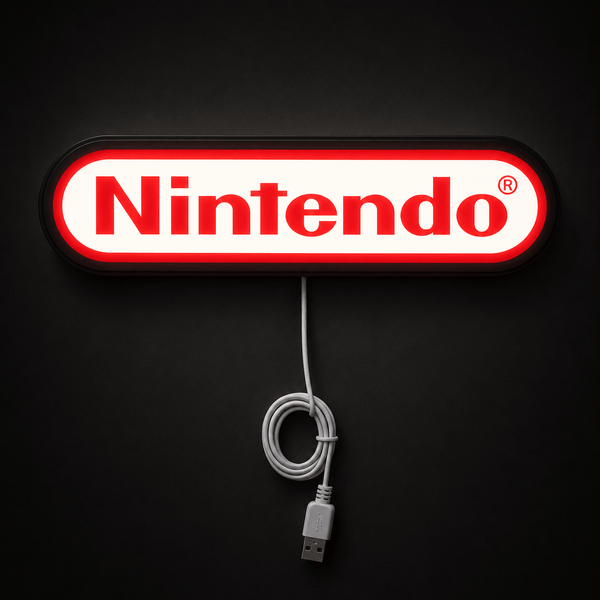 Nintendo Logo LED Light - Sign Guy