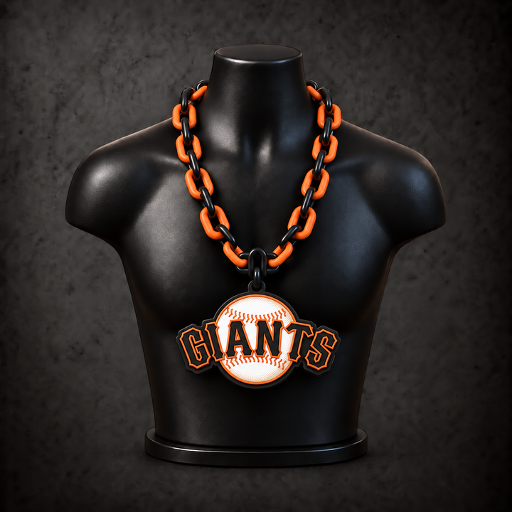 San Francisco Giants Classic Hype Chain on black display bust - Sign Guy