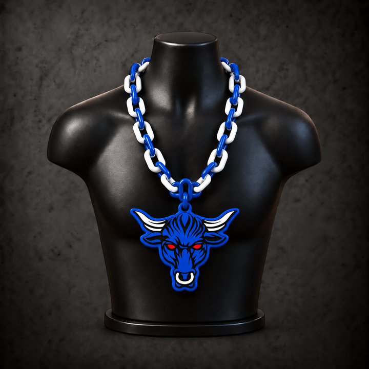 The Rock Classic Hype Chain on black display bust - Sign Guy