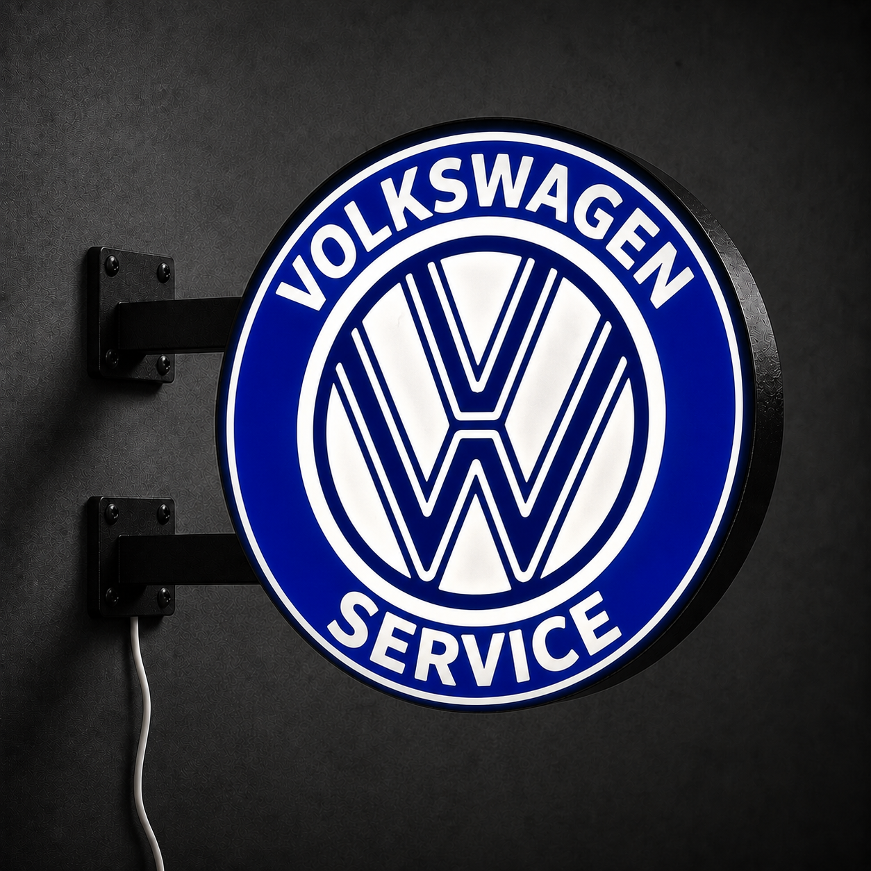Vintage Volkswagen LED sign — left view